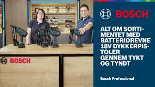 Alt om sortimentet med batteridrevne 18V dykkerpistoler til indendørs arbejde