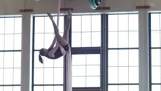 Adrienne's  Aerial Silks Solo  #aerialarts #aerialsilks #circusarts 