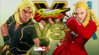 [Street Fighter V - Arcade Edition] Кен против Рашида. Карин. Лучшие стратегии для Кена в SFV [ГЕ...