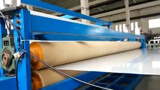 6 meter width PP PE HDPE geomembrane sheet extrusion making machine extruder (YAOAN MACHINERY-ANFU)