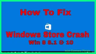 How to fix Windows Store Crash | Windows Store Not Working or Opening Fixed | For Windows 8 & 10