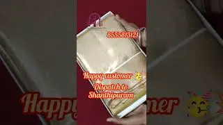 Happy customer 🥳 #saree #handloomsaree #dharmavaram #indianhandlooms #trending #viral