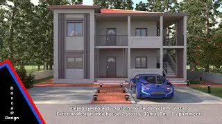 Idejno rje&scaron;enje dvospratne kuće 11mx10m, || Exterior design idea house 2 storey, 11mx10m