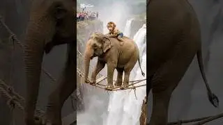 একটি হাতির প্রতি একটি বানরের ভালোবাসাA monkey's love for an elephant #ধাঁধাpoint #ai_video