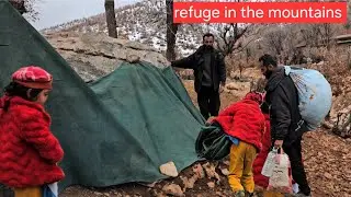 Mustafa in the mountains😱starts digging a cave to escape wild animals!