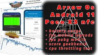 Quick review AOSP ArrowOs Android 11 Poco x3