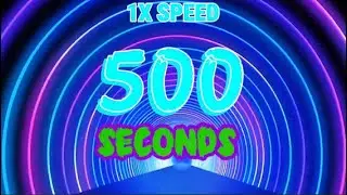 500 Seconds Countdown with Copyright Free 4K Motion Backgrounds with an Alarm