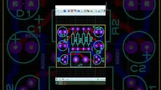 Printed circuit board at proteus #shorts #proteus #project