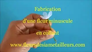 Fabrication d'une fleur minuscule en collant / Tiny Nylon Flower
