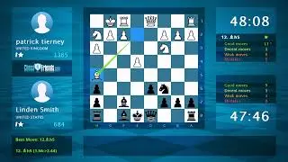 Chess Game Analysis: patrick tierney - Linden Smith : 1-0 (By ChessFriends.com)