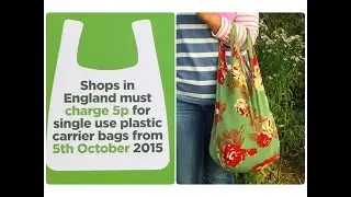How to make a foldable and reusable shopping bag from a vest