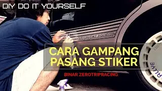 CARA PASANG CUTTING STIKER Amatir - cara mudah pasang cutting stiker DIY