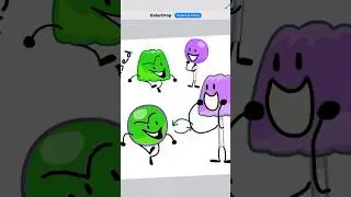 Bfb character color and body switch #trending #animation #bfdi #bfb #foryou #viralvideos #drawing