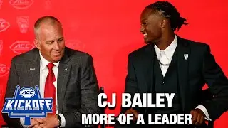 NC State's CJ Bailey Taking On More Of A Leadership Role&nbsp;| 2025 ACC Football Kickoff