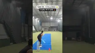 ₹1000 Crazy Challenge 💰 Cricket Battle of Batting & Bowling Last Ball Drama 🔥 #cricket #shorts #t20
