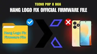 Tecno Pop 8 BG6 Hang Logo Fix Official Firmware File #hanglogo #firmware