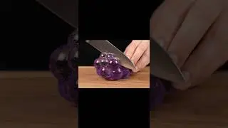 Glass grape slicing ASMR 🍇 #aiasmr #asmr #foodasmr #satisfying #slice #veo3