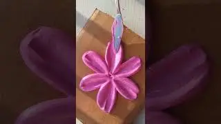 texture art | textured flower art | #viral #shorts #texture #texturedart #textured