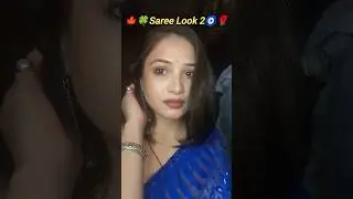 🌼🧿Saree Look 2🧿✨ #song #music  #indiradutta #eyemakeup  #makeup #trending #softmakeup #short #saree