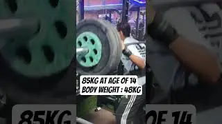 85kg ⏳ Squat 💉 At Age of 14 ! Road To district !#squatchallenge #squats #viral #shorts #viralshort