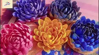 We make beautiful Lotus with pista shell.Easy craft with pista shells.how to make lotus.#simar_saini