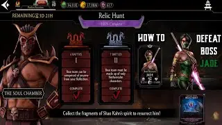 Relic Hunt Shao Kahn ☠️ Tower 1 & 2 Mortal Kombat Mobile