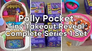Polly Pocket Tiny Takeout Reveal Series 1 | Complete Set Unboxing