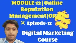 Learn Online Reputation management ( ORM ) Course online .Learn How to Improve online reputation