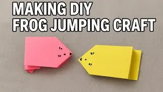 DIY Jumping Paper Frog 🐸 | Fun Paper Craft & Playtime🐸🐸