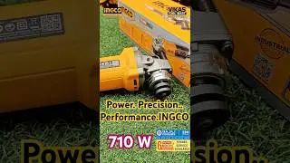 INGCO 100mm 710W Angle Grinder Review | Compact Power Tool for Cutting AG71182 | Vikas Tool Mart