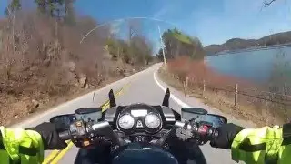 Riding my Kawasaki Concours 14 around Great Sacandaga - April 2016