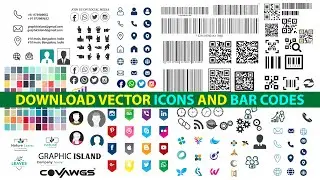 Download Bar Codes, QR Codes, Social Media Icons, Transparent Icons (FREE)