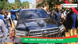 Tight Security as Matiang'i Leaves Gov. Arati's Office as he Makes his way to Kisii Town CBD!