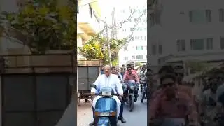 বিএনপি'র হরতালের প্রতিবাদে যশোরে জেলা আওয়ামী লীগের সভাপতি শহিদুল ইসলাম মিলনের মোটর সাইকেল মিছিল