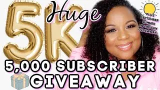 HUGE 5,000 SUBSCRIBER GIVEAWAY CLOSED | SUMMER IN THE SUN SEPTEMBER GIVEAWAY CLOSED 🎁
