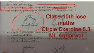 Class-10th #icse #maths #circle Ex.15.3 | In figure given below, triangle ABC is circumscribed, find
