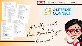 Mine The Gold From Zoom Chat Files with ChatBridge Connect #networkingevents