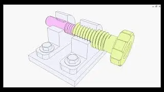 Nut screw differential mechanism 1b