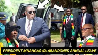 Mnangagwa Cuts Leave Short to coordinate emergency issues around ZanuPF😳✅
