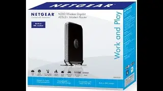 DGN3500 NetGear RangeMax N300 Wireless N DSL Gigabit Gateway ADSL2+ Modem Router