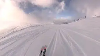 Skiing at Sunshine Village - Viking Ridge