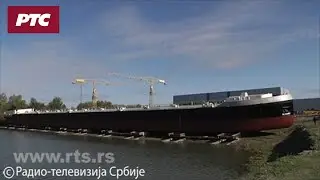 Helsinki spreman za Roterdam - porinut najveći rečni tanker izgrađen u Srbiji