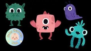 Dancing Colorful Monsters: Educational Fun for Babies and Kids | Baby Sensory Hub