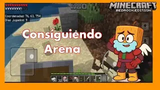 Recolectando arena y mejorando mi base | Minecraft BEDROCK GAMEPLAY | #31