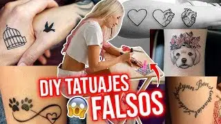 COMO HACER TATUAJES FALSOS que parezcan REALES!!😱 DIY! | TROLLEA A TUS AMIGOS!😜🔥 | Katie Angel