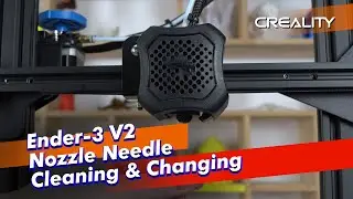 Ender-3 V2  Nozzle Clean with Needle and Nozzle Change Tutorial