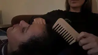 ASMR Cozy Evening 🌙 Brushing, Whispering & Crackling Fire Sounds for Sleep