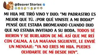 Mi hija me tiró vino y dijo: 'Mi padrastro es mejor que tú. ¿Por qué viniste a mi boda?'