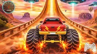 Mega Ramp Challenge! 🤯 Super Crazy GT Monster Truck Racing Stunts | Android Gameplay