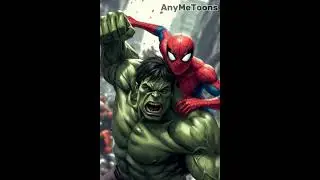 😡 Angry Hulk 💚 & Spiderman 🕷️ | Friendship Cartoon Story | Kids Shorts | #anymetoons #viralvideo